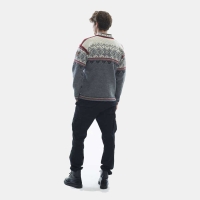 Dale Vail Masc Sweater Smoke Raspberry Offwhite