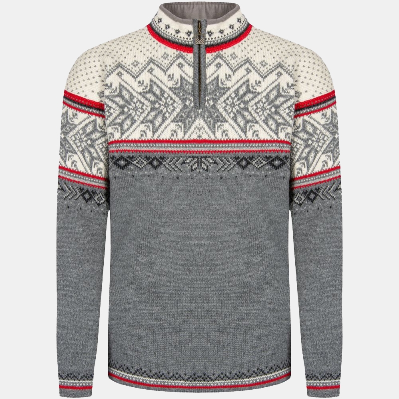 Dale Vail Masc Sweater Smoke Raspberry Offwhite