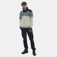 Dale Vail Weatherproof Masc Sweater Offwhite Smoke Navy Blue