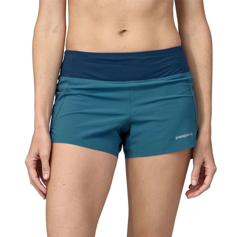 Patagonia Strider Pro Shorts - 3 1/2 in. Women's Wavy Blue