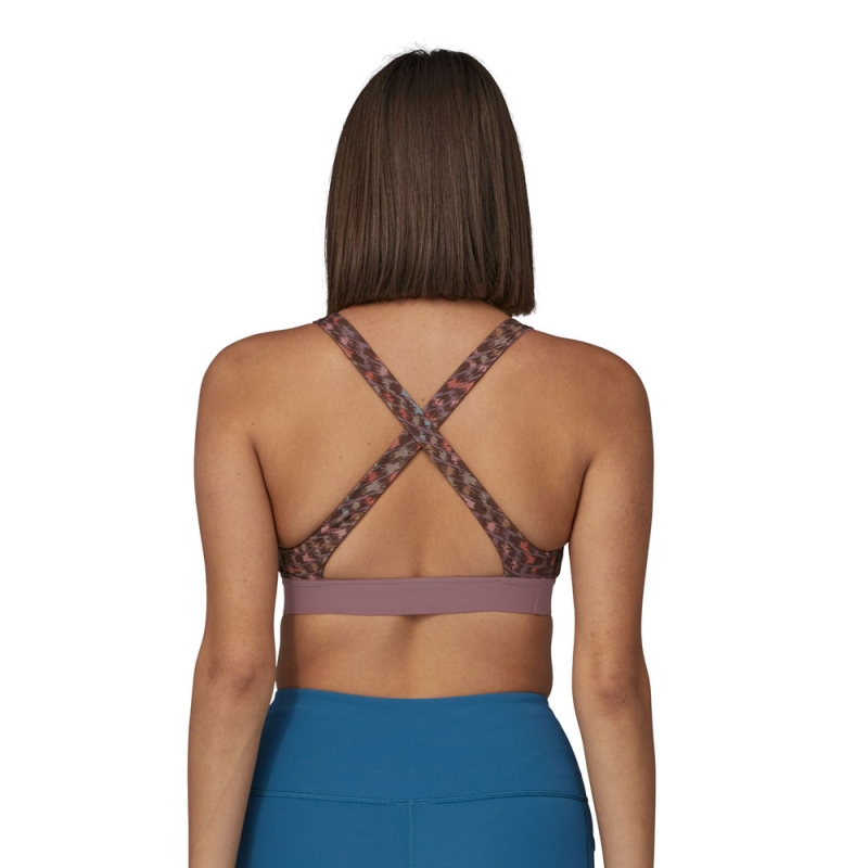 Patagonia Switchback Sports Bra Women's Intertwined Hands: Evening Mau