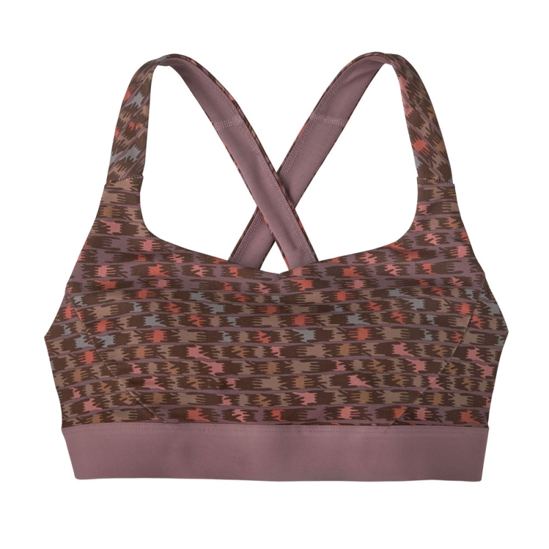 Patagonia Switchback Sports Bra Women's Intertwined Hands: Evening Mau