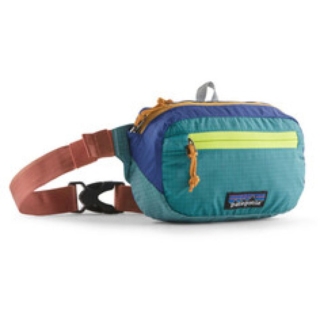 Patagonia Ultralight Black Hole Mini Hip Pack Patchwork: Subtidal Blue