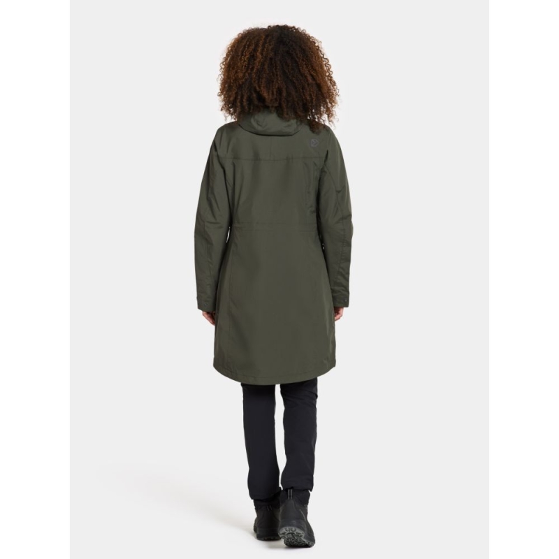 Didriksons Thelma Parka 10 Women's Deep Green