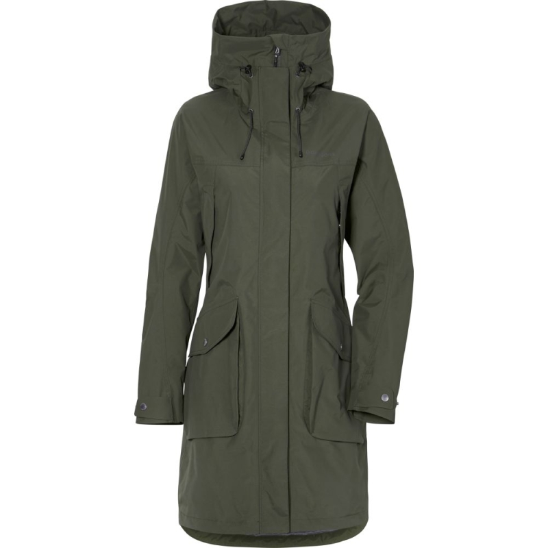 Didriksons Thelma Parka 10 Women's Deep Green