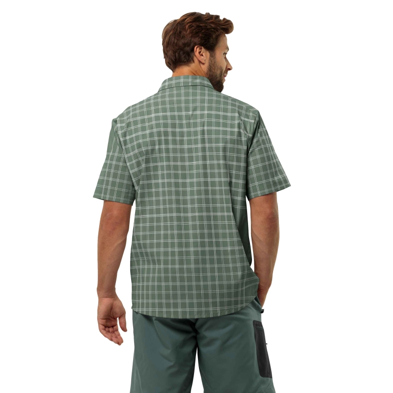Jack Wolfskin Norbo S/S Shirt hedge green checks