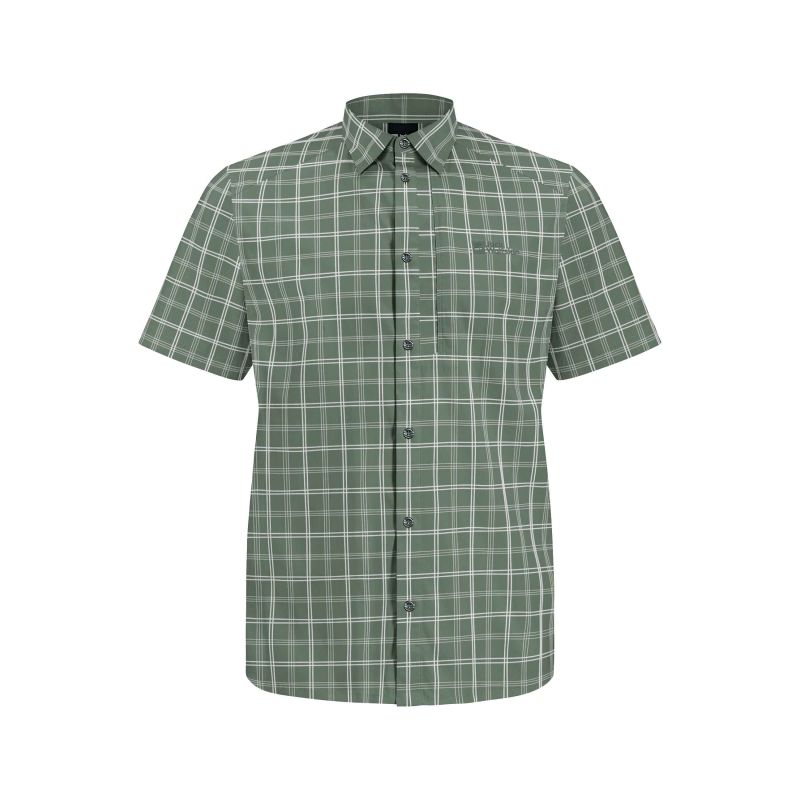 Jack Wolfskin Norbo S/S Shirt hedge green checks