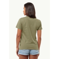 Jack Wolfskin Discover Heart Tee Women's bay leaf
