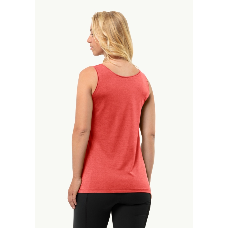 Jack Wolfskin Crosstrail Tank Women's vibrant red