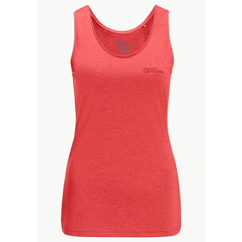 Jack Wolfskin Crosstrail Tank Women's vibrant red