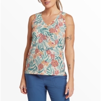Sherpa Neha V-Neck Tank Women's Peetho Tiger Floral