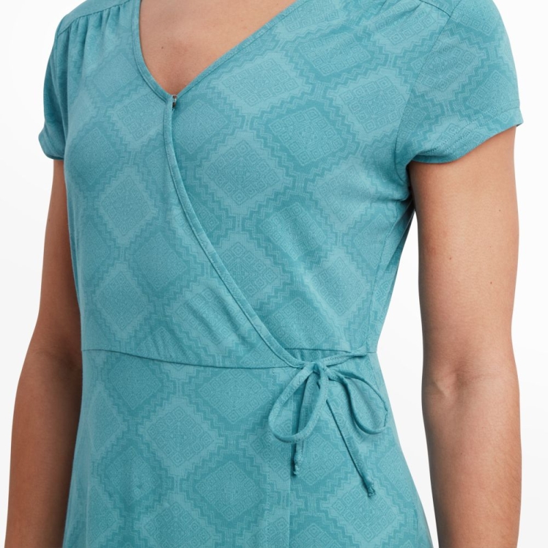 Sherpa Padma Wrap Dress Women's Light Hydra Barely There
