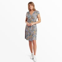 Sherpa Padma Wrap Dress Women's Haze Tiger Floral