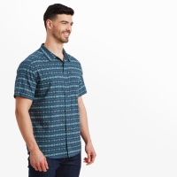 Sherpa Bagmati Stripe SS Shirt Neelo Blue