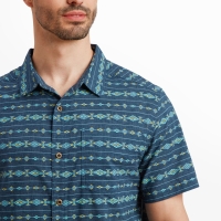 Sherpa Bagmati Stripe SS Shirt Neelo Blue