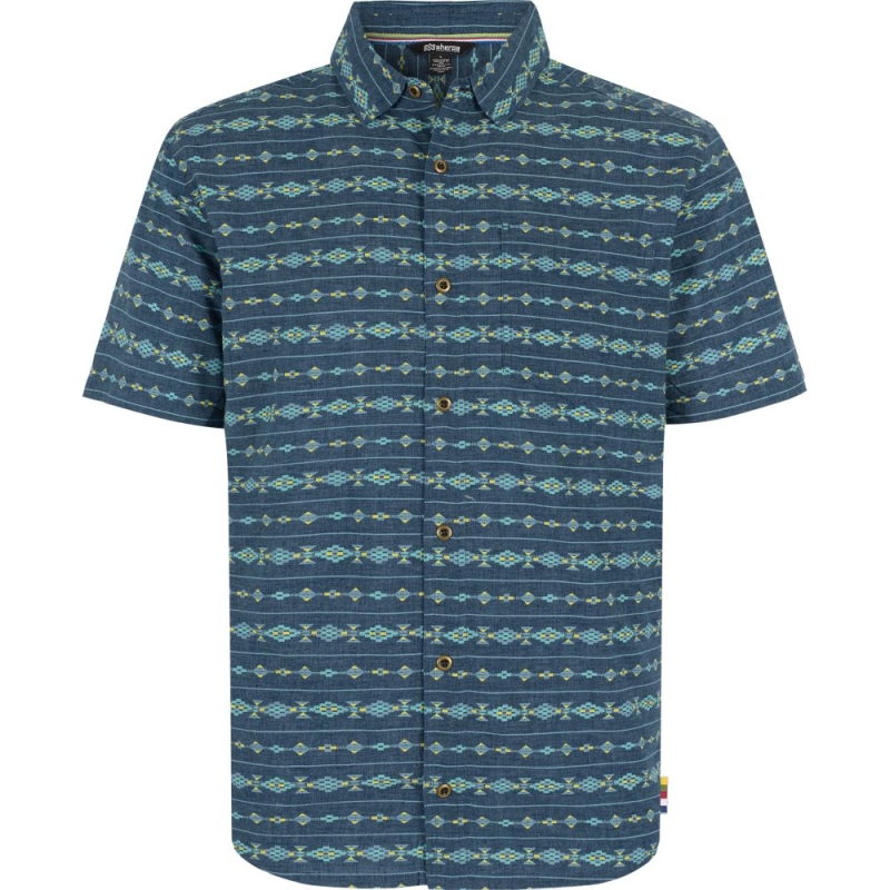 Sherpa Bagmati Stripe SS Shirt Neelo Blue