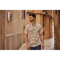 Sherpa Tiger Leaf SS Shirt Masala