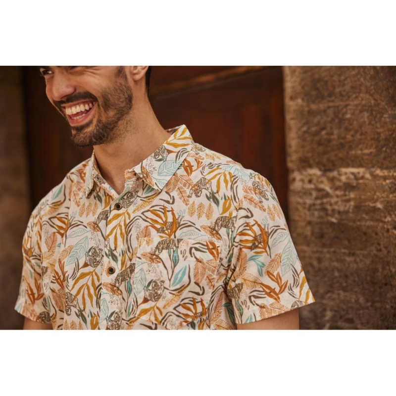 Sherpa Tiger Leaf SS Shirt Masala