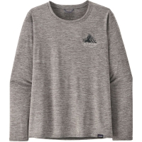 Patagonia L/S Cap Cool Daily Graphic Shirt - Lands Women's Chouinard Crest: Feather Grey