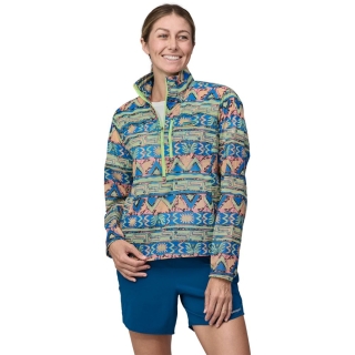 Patagonia Houdini Stash 1/2 Zip P/O Women's High Hopes Geo: Salamander Gre