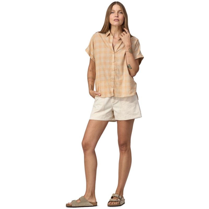 Patagonia LW A/C Shirt Women's Small Actions: Wispy Green