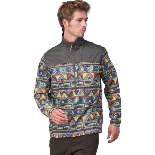Patagonia Houdini Stash 1/2 Zip P/O High Hopes Geo: Forge Grey