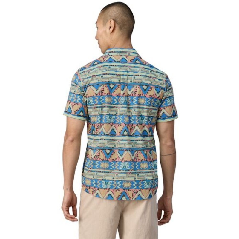 Patagonia Go To Shirt High Hopes Geo: Salamander Gre