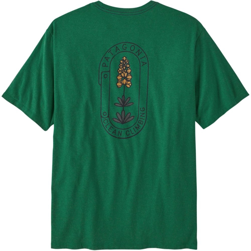 Patagonia Clean Climb Trade Responsibili-Tee Clean Climb Bloom: Gather Gree