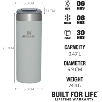 Stanley The AeroLight Transit Mug 0,47L Fog Metallic