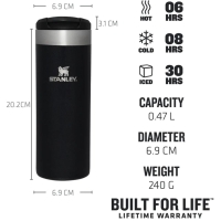 Stanley The AeroLight Transit Mug 0,47L Black Metallic