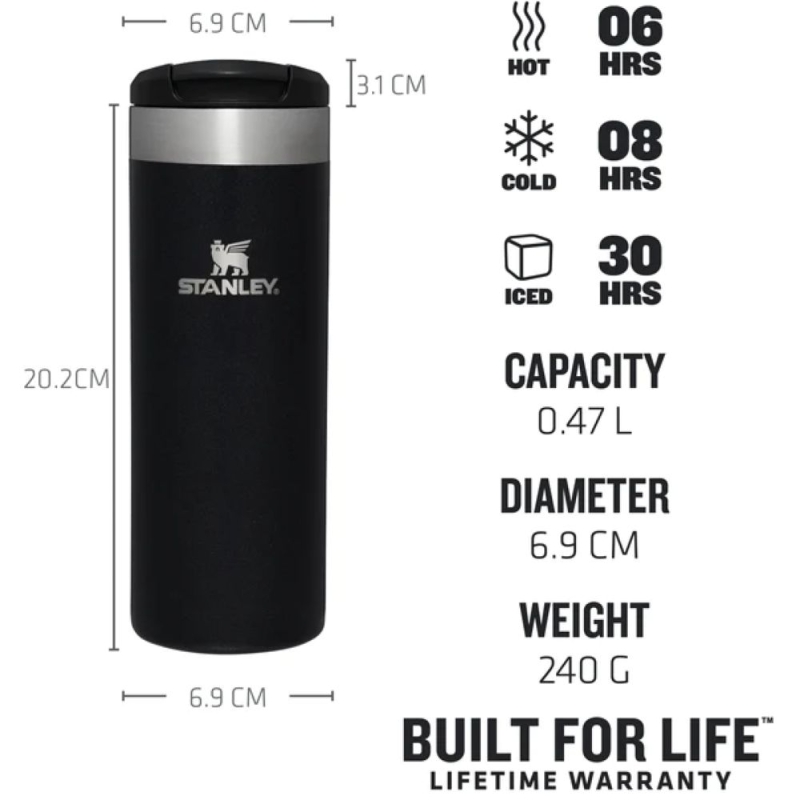 Stanley The AeroLight Transit Mug 0,47L Black Metallic