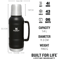 Stanley The Artisan Thermal Bottle 1.4L Black Moon