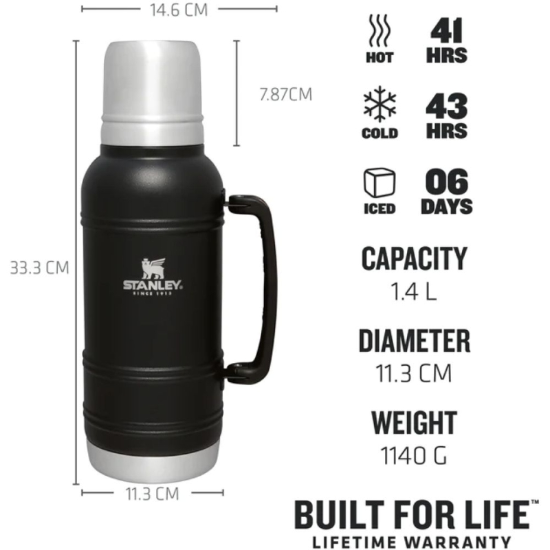 Stanley The Artisan Thermal Bottle 1.4L Black Moon