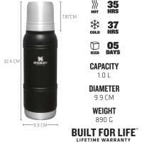 Stanley The Artisan Thermal Bottle 1.0L Black Moon