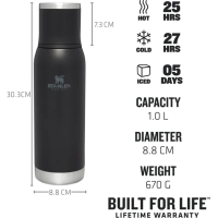 Stanley The Adventure To-Go Bottle 1.0L Black