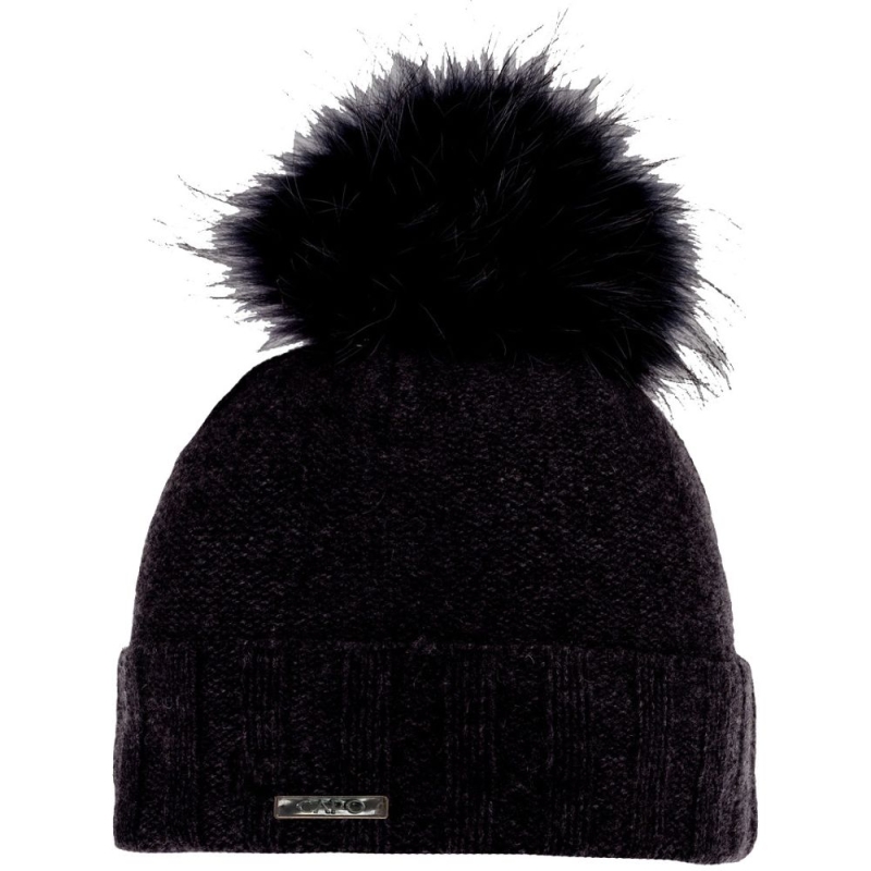 Capo Knitted cap, cashmere black