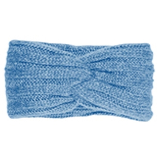 Capo Knot headband, ultrasoft azure