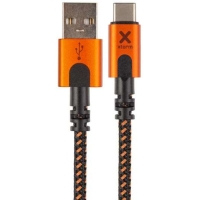 Xtorm Xtreme USB to USB-C cable (1,5m) Black/Orange