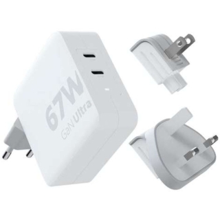 Xtorm 67W GaN-Ultra Travel Charger + USB-C PD Cable White