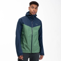 Bergans Skar Light 3L Shell Jacket Dark Jade Green/Navy Blue