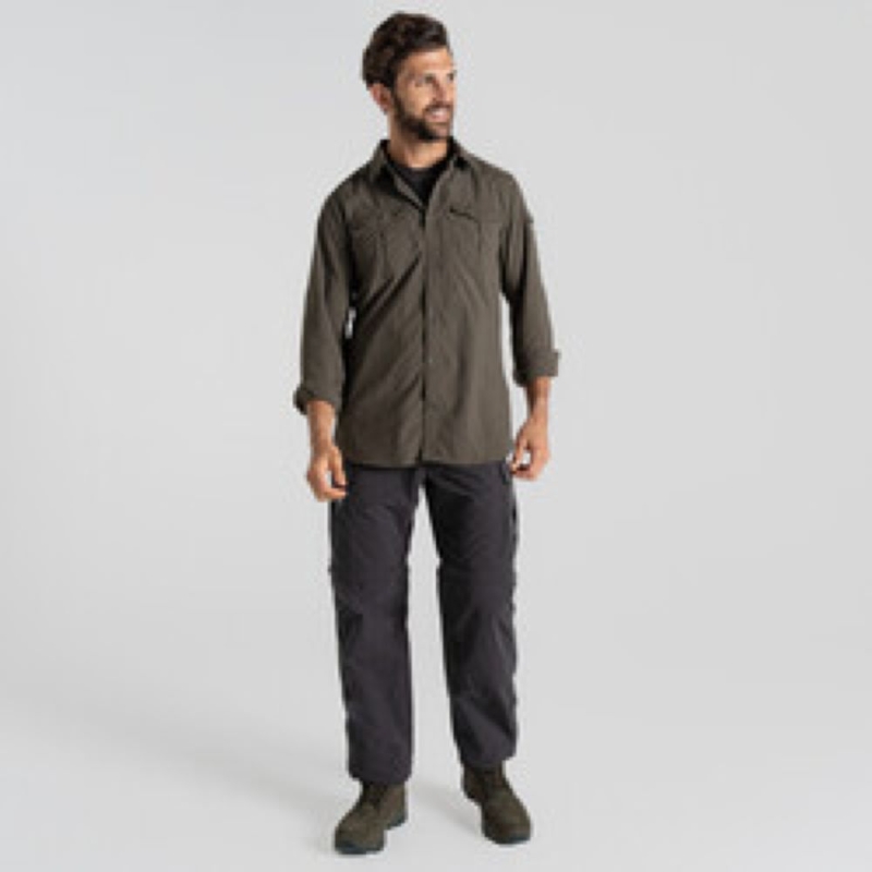 Craghoppers NosiLife Adv LS Shirt III WoodlandGrn
