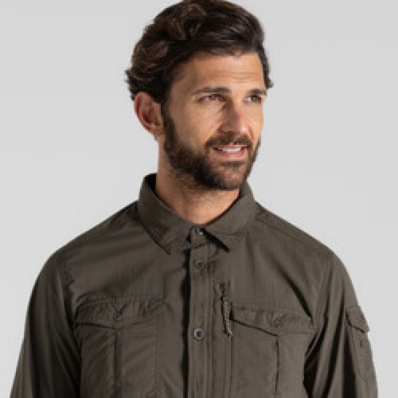 Craghoppers NosiLife Adv LS Shirt III WoodlandGrn