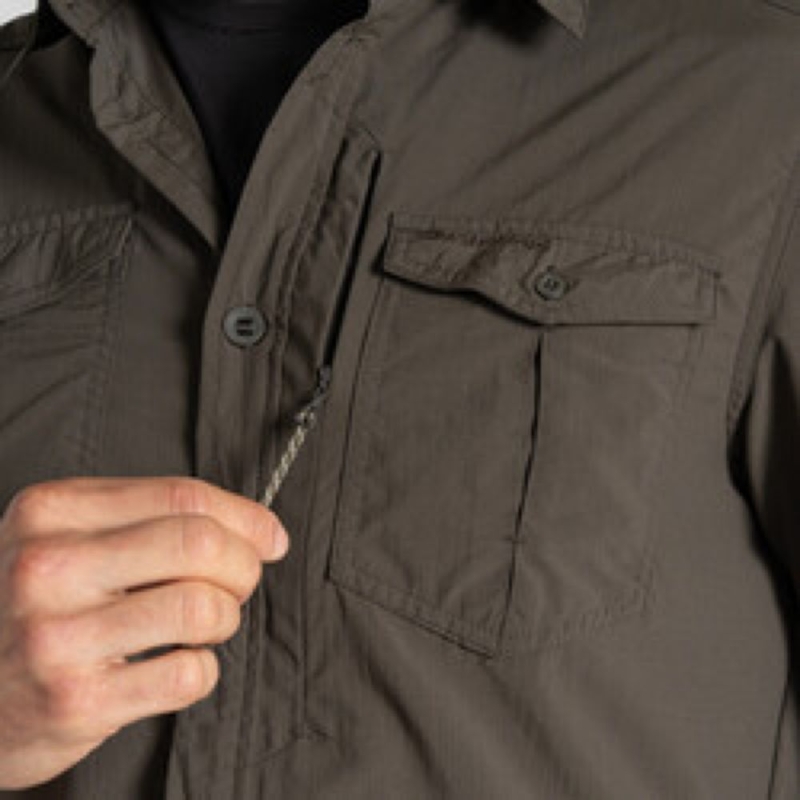 Craghoppers NosiLife Adv LS Shirt III WoodlandGrn