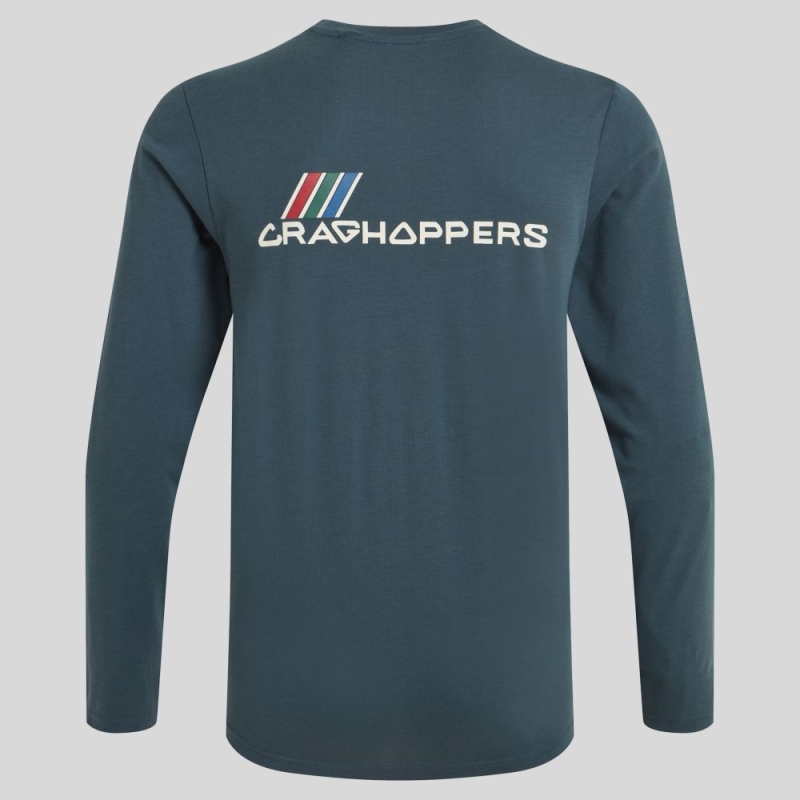 Craghoppers NosiLife Abel LS TShirt Blue Stone