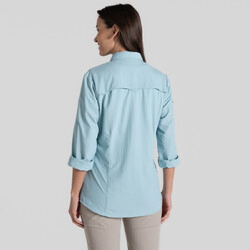 Craghoppers NosiLife Adv LS Shirt III Women's Sky Blue
