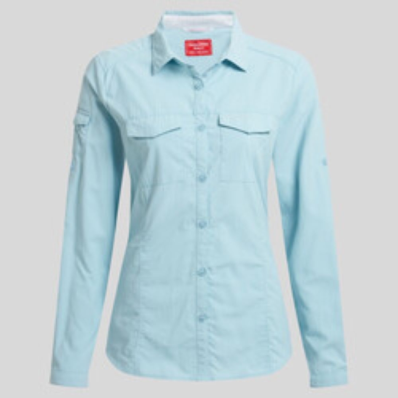 Craghoppers NosiLife Adv LS Shirt III Women's Sky Blue