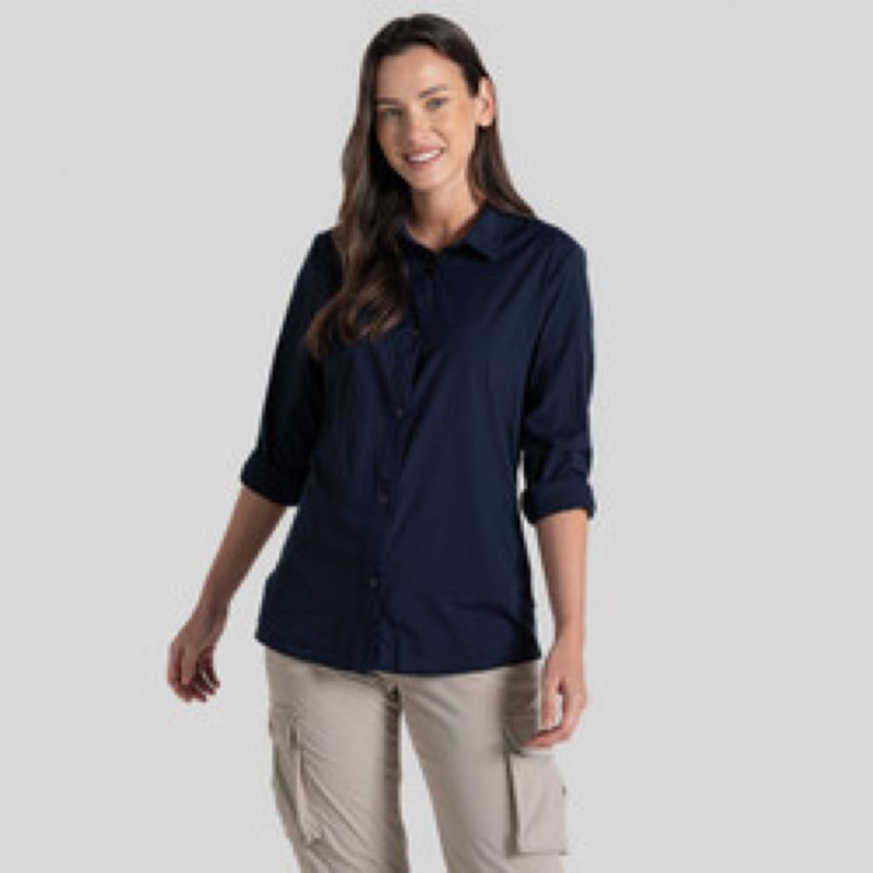 Craghoppers NosiLife Freeda LS Shirt Women's Blue Navy