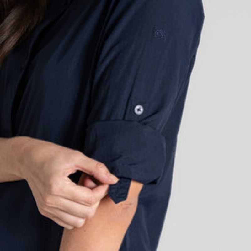 Craghoppers NosiLife Freeda LS Shirt Women's Blue Navy