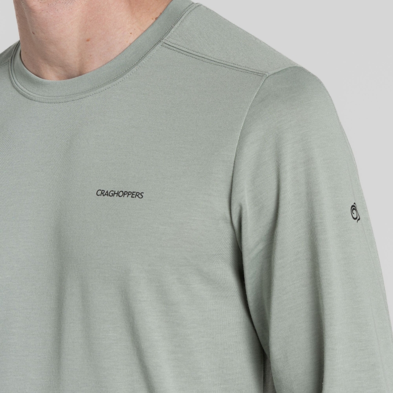 Craghoppers NosiLife Abel LS TShirt Lichen Green