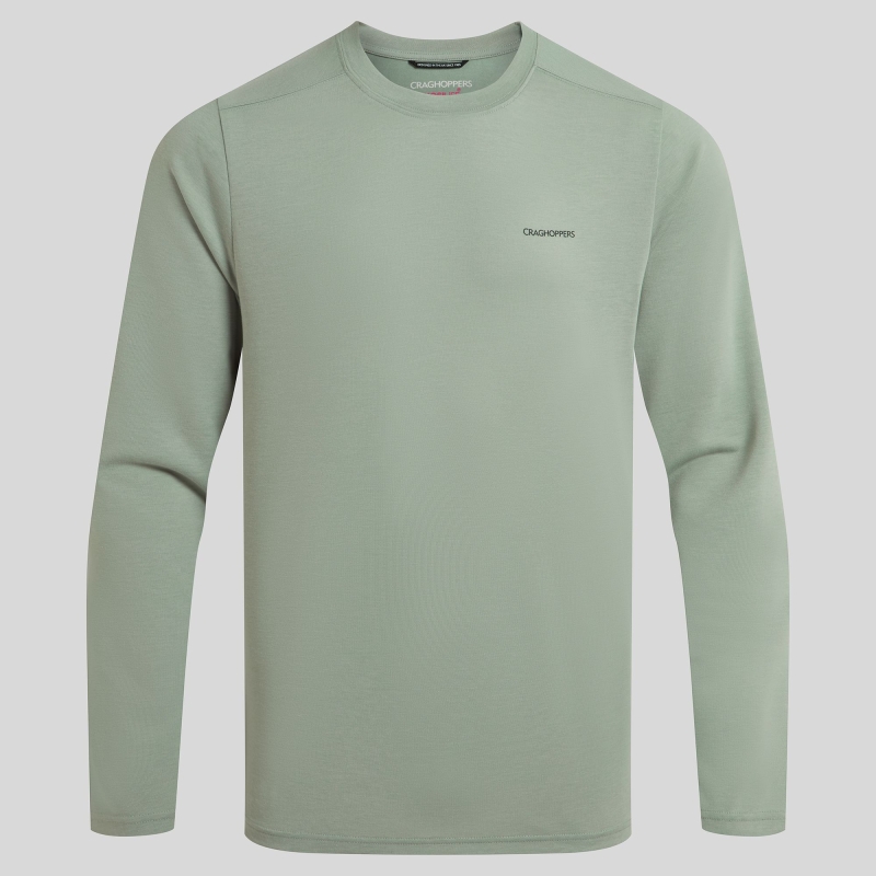 Craghoppers NosiLife Abel LS TShirt Lichen Green